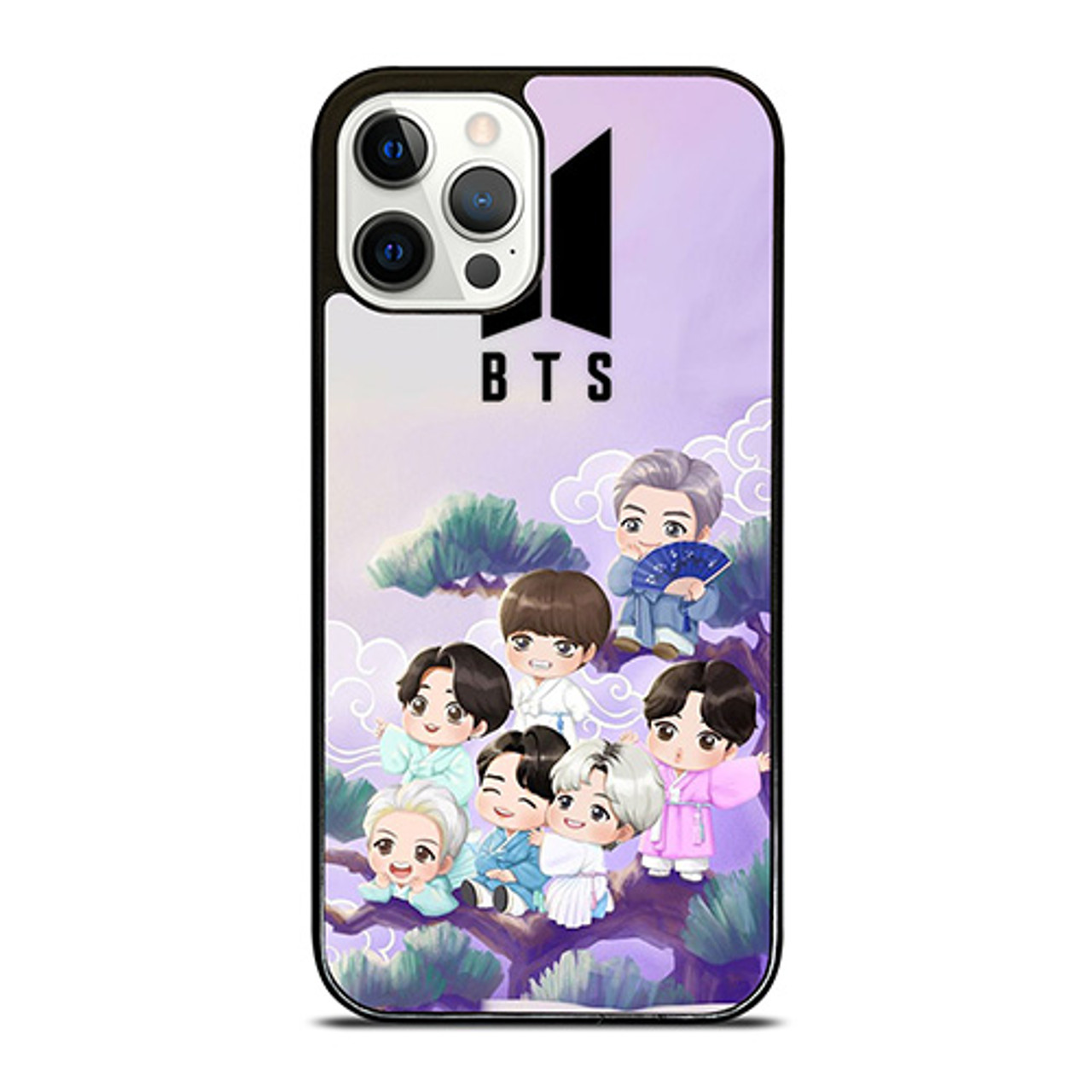BTS BANGTAN BOYS KPOP KOREA CARTOON iPhone 12 Pro Case Cover